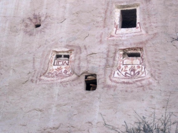 Dove coves with wall paintings